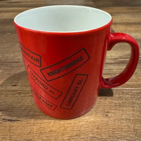 Kilncraft Stl Vintage London Crest Neighborhoods Souvenir Red Ceramic Coffee Mug - Picture 3 of 6